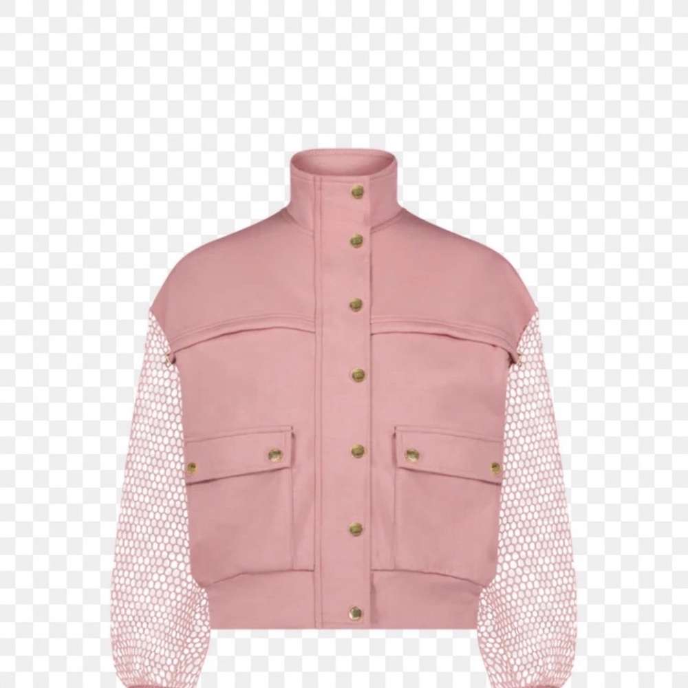 Aleeza Paris Bomber Jacket with Mesh Sleeves